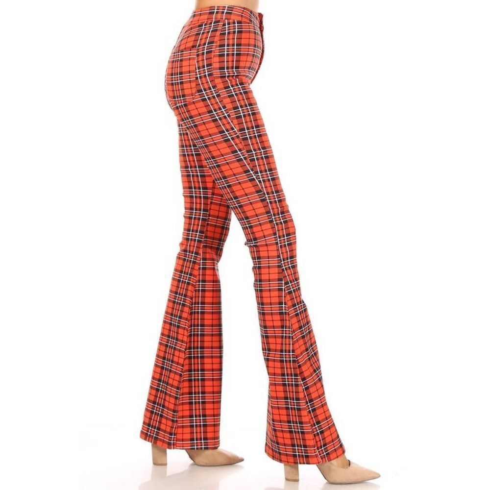 2 High Rise Plaid Pants - Picture 5 of 6